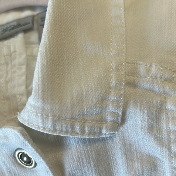 Chico's White Button-Up Vest - Picture 10 of 11